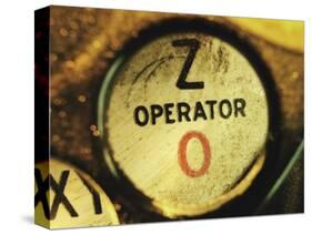 Operator Button on Telephone-Robert Llewellyn-Stretched Canvas