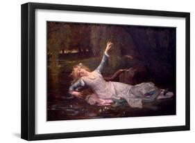 Ophelia, 1883-Alexandre Cabanel-Framed Giclee Print