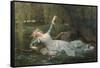 Ophelia, 1883-Alexandre Cabanel-Framed Stretched Canvas