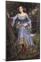 Ophelia, 1910-John William Waterhouse-Mounted Premium Giclee Print