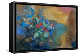 Ophelia Among the Flowers, C. 1907-Odilon Redon-Framed Stretched Canvas