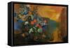Ophelia Among the Flowers-Odilon Redon-Framed Stretched Canvas