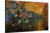 Ophelia Among the Flowers-Odilon Redon-Stretched Canvas