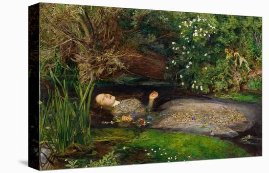 Ophelia, ca. 1851-John Everett Millais-Stretched Canvas