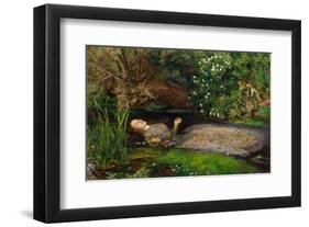 Ophelia, ca. 1851-John Everett Millais-Framed Art Print