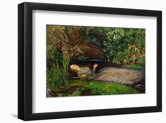 Ophelia, ca. 1851-John Everett Millais-Framed Art Print