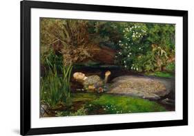 Ophelia, ca. 1851-John Everett Millais-Framed Art Print