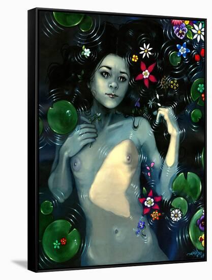 Ophelia Immortal (Nude)-Jasmine Becket-Griffith-Framed Stretched Canvas