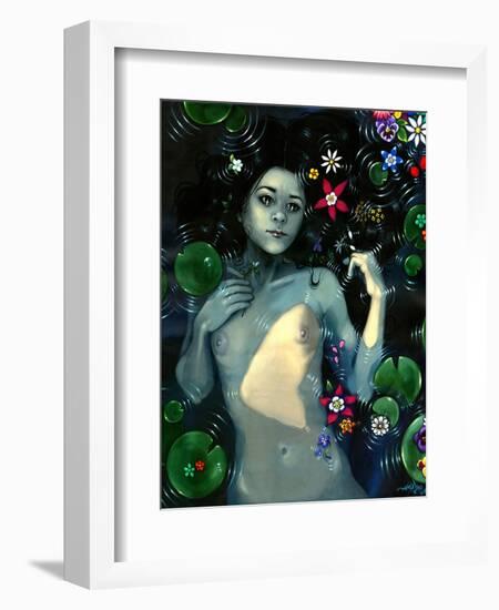 Ophelia Immortal (Nude)-Jasmine Becket-Griffith-Framed Art Print