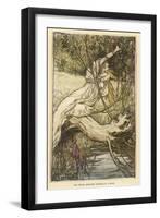 Ophelia in Distress-Arthur Rackham-Framed Art Print