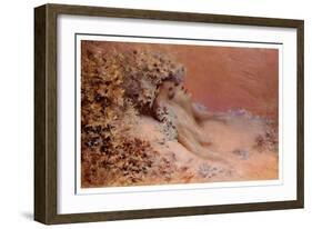 Ophelia In The Thistles-Georges Clairin-Framed Art Print