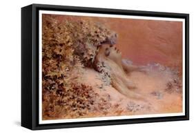 Ophelia In The Thistles-Georges Clairin-Framed Stretched Canvas