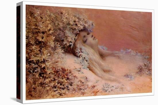 Ophelia In The Thistles-Georges Clairin-Stretched Canvas