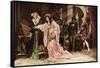 Ophelia in William Shakespeare-Hans Makart-Framed Stretched Canvas