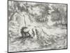 Ophelia's Death, 1843-Eugene Delacroix-Mounted Giclee Print