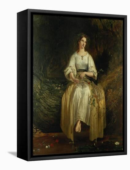 Ophelia Weaving Her Garlands, 1842-Richard Redgrave-Framed Stretched Canvas