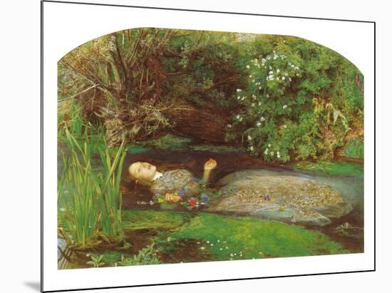 Ophelia-John Everett Millais-Mounted Giclee Print