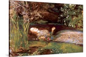 Ophelia-John Everett Millais-Stretched Canvas