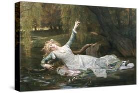 Ophelia-Alexandre Cabanel-Stretched Canvas