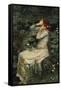 Ophelia-John William Waterhouse-Framed Stretched Canvas