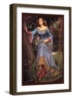 Ophelia-John William Waterhouse-Framed Art Print