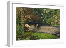 Ophelia-John Everett Millais-Framed Giclee Print