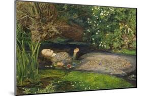 Ophelia-John Everett Millais-Mounted Giclee Print