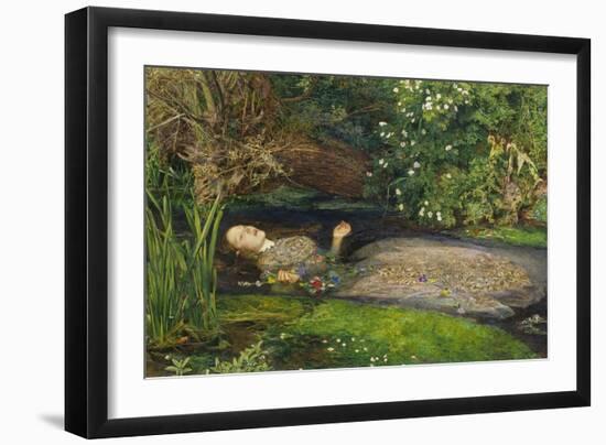 Ophelia-John Everett Millais-Framed Premium Giclee Print