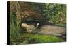 Ophelia-John Everett Millais-Stretched Canvas