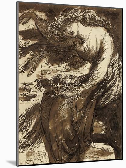 Ophelia-Dante Gabriel Charles Rossetti-Mounted Giclee Print