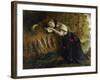 Ophelie - Ophelia Par Severn, Joseph (1793-1879). Oil on Canvas, Size : 103X142,5, 1860, Private Co-Joseph Severn-Framed Giclee Print