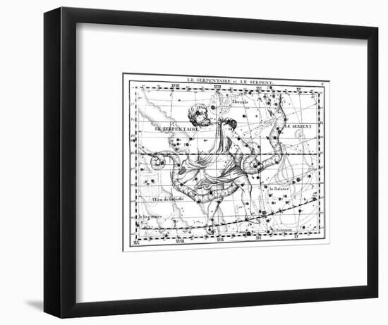 Ophiuchus and Serpens Constellations, 1729-Science Source-Framed Giclee Print