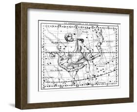 Ophiuchus and Serpens Constellations, 1729-Science Source-Framed Giclee Print