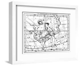 Ophiuchus and Serpens Constellations, 1729-Science Source-Framed Giclee Print