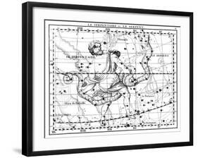 Ophiuchus and Serpens Constellations, 1729-Science Source-Framed Giclee Print