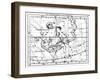 Ophiuchus and Serpens Constellations, 1729-Science Source-Framed Giclee Print