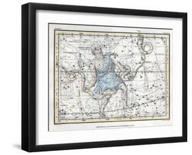 Ophiuchus and Serpens Constellations, 1822-Science Source-Framed Giclee Print