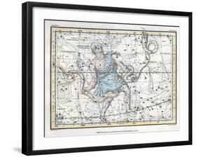 Ophiuchus and Serpens Constellations, 1822-Science Source-Framed Giclee Print