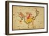 Ophiuchus and Serpens Constellations, 1825-Science Source-Framed Giclee Print