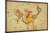 Ophiuchus and Serpens Constellations, 1825-Science Source-Mounted Giclee Print
