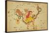 Ophiuchus and Serpens Constellations, 1825-Science Source-Stretched Canvas