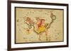 Ophiuchus and Serpens Constellations, 1825-Science Source-Framed Giclee Print