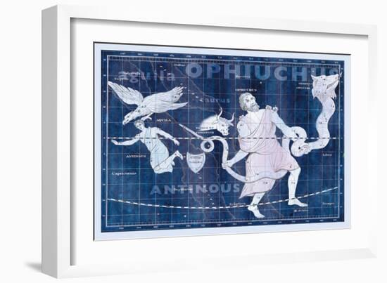 Ophiuchus and Serpens-null-Framed Art Print