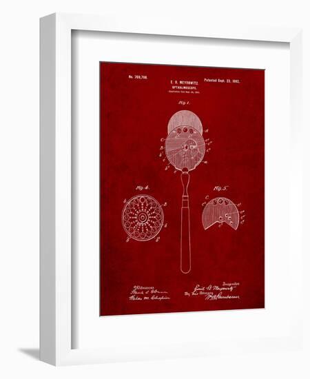 Ophthalmoscope Patent-Cole Borders-Framed Art Print