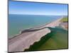 Opihi River Mouth, south Canterbury, South Island, New Zealand, aerial-David Wall-Mounted Photographic Print