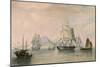 Opium Ships in the Port Lintin, 1824-null-Mounted Giclee Print