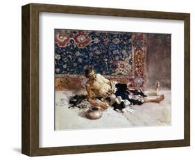 Opium Smoker, 1869-Maria Fortuny-Framed Giclee Print