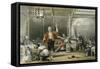 Opium Smokers-Thomas Allom-Framed Stretched Canvas