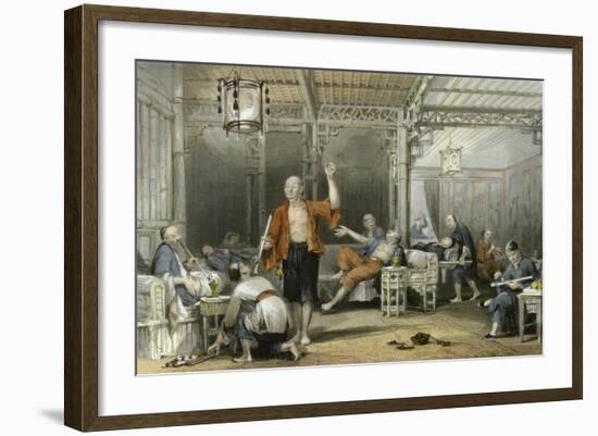 Opium Smokers-Thomas Allom-Framed Art Print