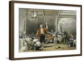 Opium Smokers-Thomas Allom-Framed Art Print